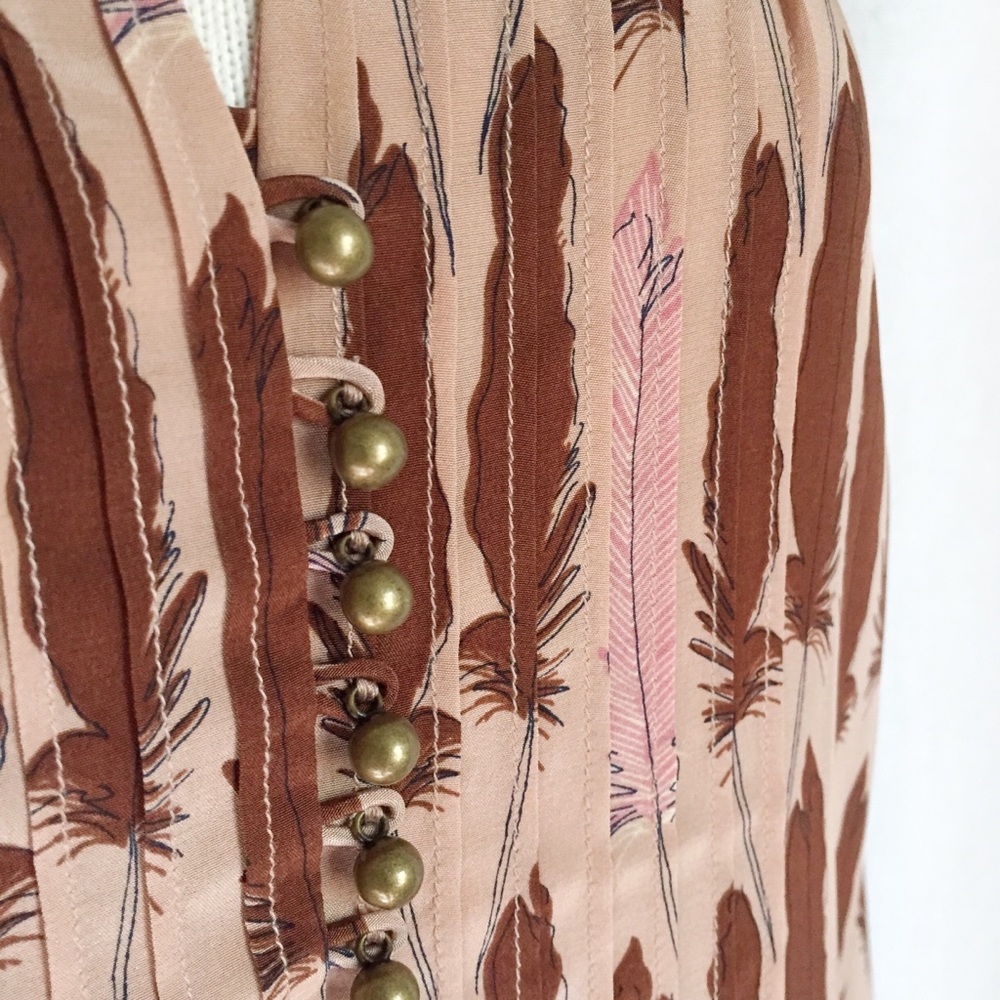 Fossil ‘Riley’ Feather Print Tunic - Picture 3 of 8